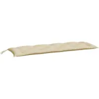 vidaXL Coussin pour banc de jardin Beige 150x50x7 cm Tissu Oxford