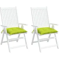 vidaXL Coussins de palette lot de 2 vert brillant 50x50x7 cm