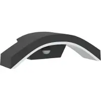 vidaXL Applique murale d'extérieur LED avec capteur Noir Fonte d'aluminium