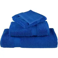 vidaXL Serviettes de bain de qualité supérieure SOLUND 2 pcs bleu