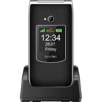 Beafon SL605 LTE, gamme Silver Line, téléphone à clapet avec grandes touches, noir