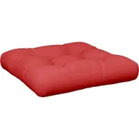 vidaXL Coussin de palette rouge 58x58x10 cm tissu