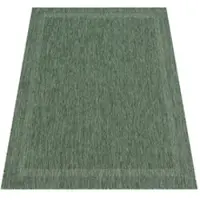 Paco Home Tapis d'extérieur à tissage plat aspect sisal avec bordure Résistant aux UV Robuste Dimensions 120 x 160 cm