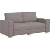vidaXL Canapé 2 places Taupe 180x78x84 cm Tissu