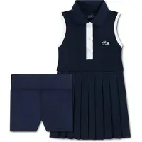 Lacoste Kids Heritage Pique Sleeveless Set Bleu 16 Years Fille