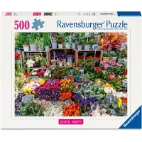 Ravensburger Puzzle Flower Market, France - 500 pièces.