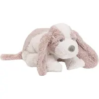 Happy horse Peluche « Chien Dakota » 38 cm, violet foncé