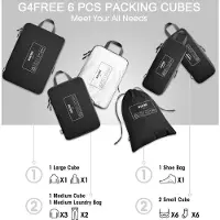 OEM Organiseurs de voyage imperméables, lot de 6, pour vêtements et chaussures