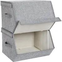 Famanu Boîte de rangement pour vêtements, séparateur pliable, organiseur de tiroir