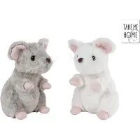 Take Me Home „Nimm mich mit nach Hause“-Plüschmaus, sitzend – 19 cm (11 cm)