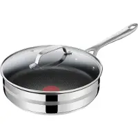 Tefal JAMIE OLIVER Cook Smart poêle à frire 25cm (E3103334), Acier inoxydable, Revêtement antiadhésif -, Poêle + casserole, Argent