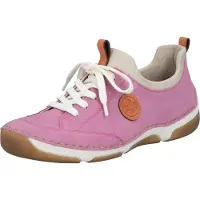 Rieker Baskets basses rose clair / blanc