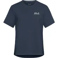 Jack Wolfskin Vonnan Graphic Short Sleeve T-shirt Bleu M Femme