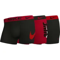 Nike 0000ke1278 Trunk Boxers 3 Units Rouge,Noir M Homme