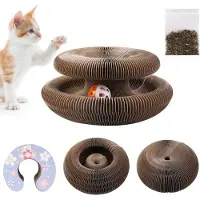OEM Griffoir pour chats, interactif, avec clochette et herbe à chat
