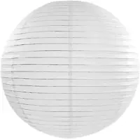 Party Deco Lanterne en papier, blanc, 45cm (1 pkt / 1 pc.) (1 pcs)