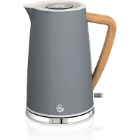Swan SK14610GRYNEU Bouilloire 1,7L Ultra Rapide Sans Fil Design Moderne Gris Nordique