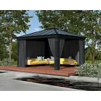 GartenHaus GmbH Parties latérales Palram - Canopia Dallas 4300 gris