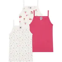Petit Bateau Debardeur enfant 3 CHEMISES BRETELLES filles - Rose - 24 mois
