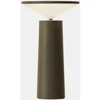 LEDS-C4 Lampe de table COCKTAIL LED 3,5 Blanc chaud - 2700 K, variateur tactile, gris olive, 154 lm