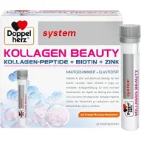 Queisser Pharma GmbH & Co. KG Solution de beauté au collagène Doppelherz, saveur orange-fruit de la passion, 29,6 flacons