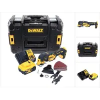DeWalt DCS355P1 Outil oscillant multi-cutter sans fil 18V Brushless + 1x Batterie 5,0Ah + Chargeur + Coffret TSTAK + Accessoires 29 pcs.