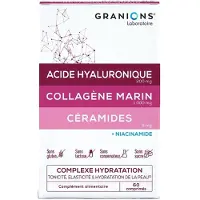 Laboratoire des Granions GRANIONS Collagène marin acide hyaluronique céramides + niacinamide 60 pc(s) Comprimé(S)