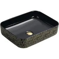 Mexen Lavabo LORITA noir/or 51 cm