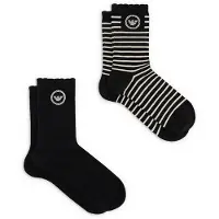 Emporio Armani Ew000579_af13229 Short Socks 2 Pairs Noir EU 35-40 Femme