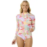 Rip Curl Cala Vadella Upf Woman Long Sleeve Back Zip Shorty Multicolore XL Femme