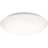 Briloner Plafonnier LED LEUCHTEN ELIPSO, 22 W, 2000 lm, IP44, blanc, plastique-métal, détecteur de mouvement, Ø 38 cm