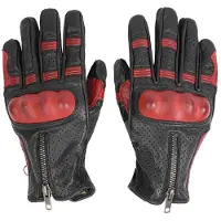 By City Amsterdam Leather Gloves Rouge,Noir S Homme