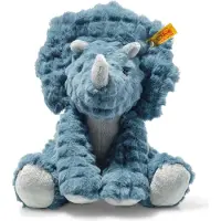 Steiff Peluche Soft Cuddly Friends Dixi Triceratops, pétrole