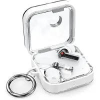 Spigen tui Ultra Hybrid Designed for Nothing Ear 2 (2023) transparent anti-jaunissement Blanc de jais