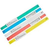 Zebra Technologies Z-Band UltraSoft - plastique - adhésif permanent en caoutchouc - bleu - 25 x 152 mm 1800 pièc. (6 rouleau(x))