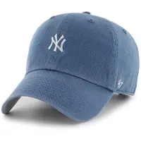 47 Brand Casquette 'NEYYAN BASE RUNNER' bleu denim / blanc