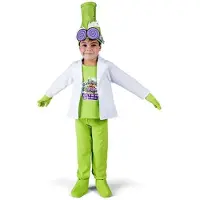 MOM Costume De Professeur K Avec Chapeau Lunettes T-shirt Veste Pantalon Couvre-bottes Et Gants