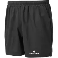 Ronhill Short de course Core 5" pour homme, performance et confort - Noir - L