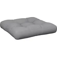 vidaXL Coussin de palette gris tissu
