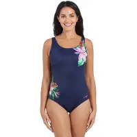 Zoggs Adjustable Scoopback Swimsuit Bleu 32 Femme