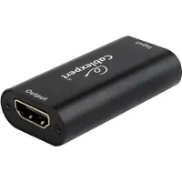 Cablexpert HDMI 19 broches supporte v.1.4b (HDMI, 5.10 cm), Adaptateur données + vidéo, Noir