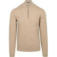 Gant Superfine Lambswool Half Zip Sweater Marron 3XL Homme