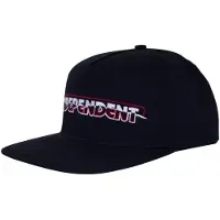 Independent Barhouse Ripped Snapback Structured Cap Bleu