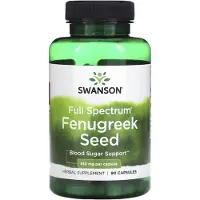 Swanson Health , Graine de Fenugrec Spectre Complet, 610 mg, 90 Gélules