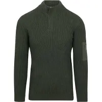 Suitable Mou Pull Demi-Zip Foncé Vert Vert foncé taille XL