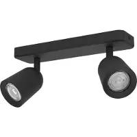Eglo Luminaires 2 spots Camaldoli noir 30 x 12 cm