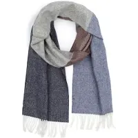 Profuomo Écharpe Agneline Gris Bleu Brun