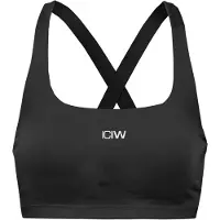ICANIWILL Soutien-gorge de sport noir / blanc cassé