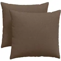 vidaXL Coussins de canapé 2 pcs Marron 45 x 45 cm tissu
