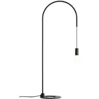 Zafferano - Lampe De Table Filo Avec Ampoule E27 Max 60W Incluse, Orientable À 200, H 113 Cm, Ip20 Métal Peint - Noir